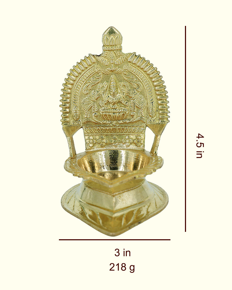 4.5” Brass Kamakshi Deepam