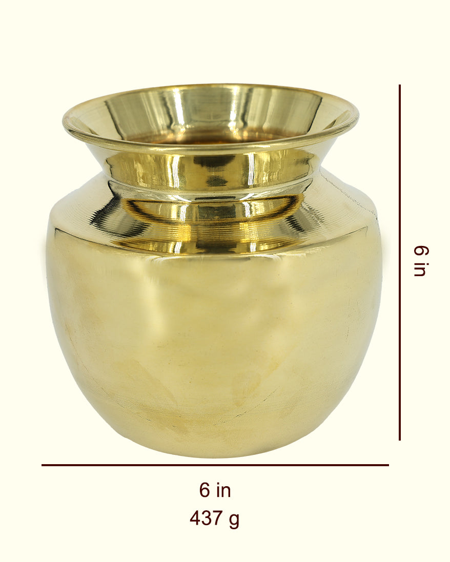 6” Golden Elegance Brass Chombu