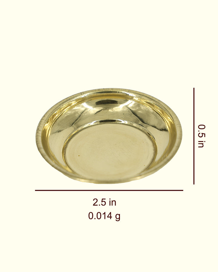 2.5” Elegant Brass Plain Alva Plate