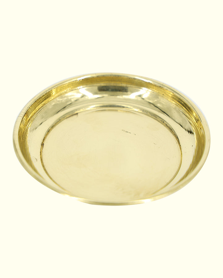 3.8” Elegant Brass Plain Alva Plate