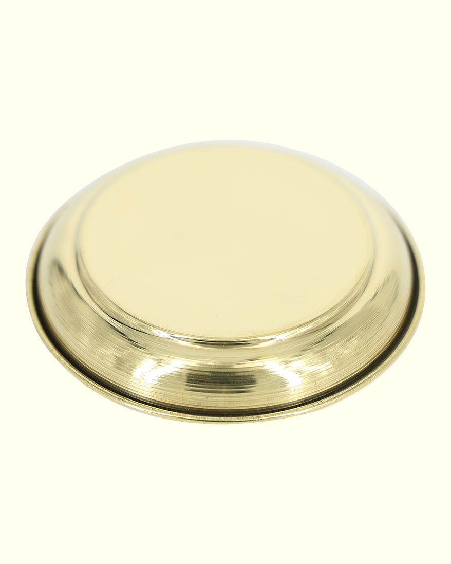 3.8” Elegant Brass Plain Alva Plate