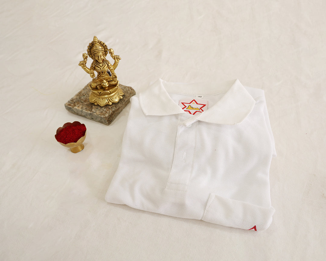 Embrace Spiritual Elegance With Sripuram T-Shirt In Five Vibrant Colours.