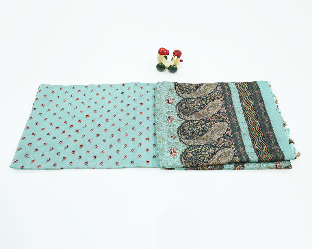 Chanderi Semi Soft Silk Saree With Small Lotus Butta Designs, Running Blouse And Tassels In Pallu