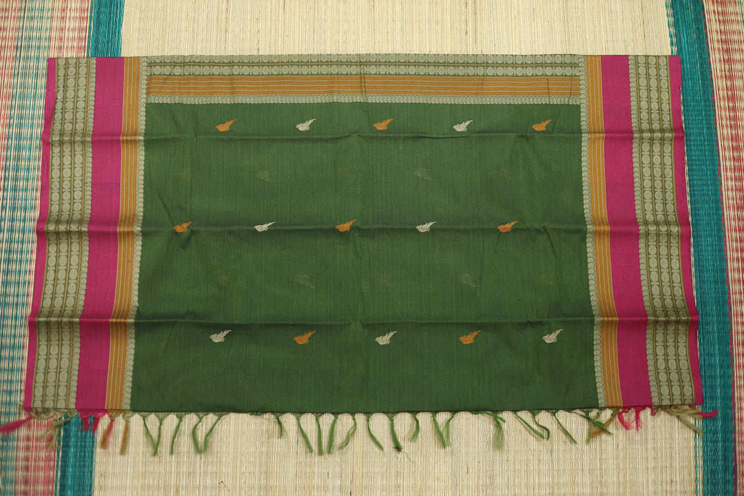 Kuttrala Kuravanchi Cotton Saree with Blouse Piece – A Heritage Weave