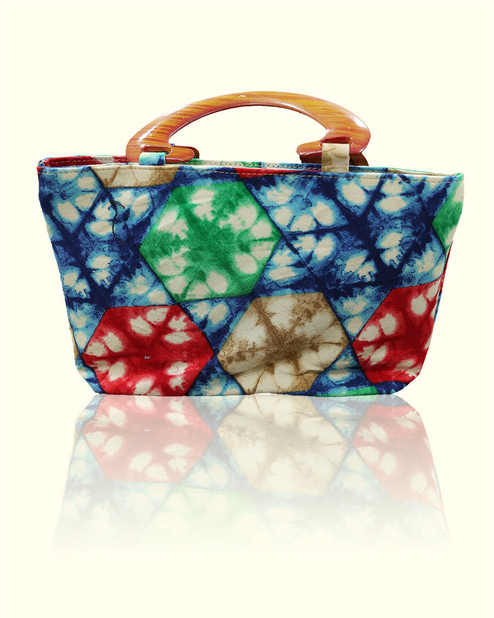 Multicolored Rayon Fabric Clutch With Vibrant Style for Every Look