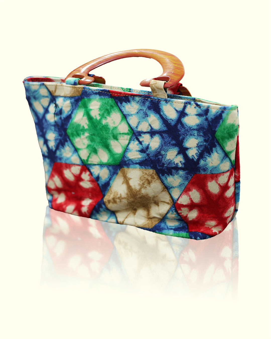 Multicolored Rayon Fabric Clutch With Vibrant Style for Every Look