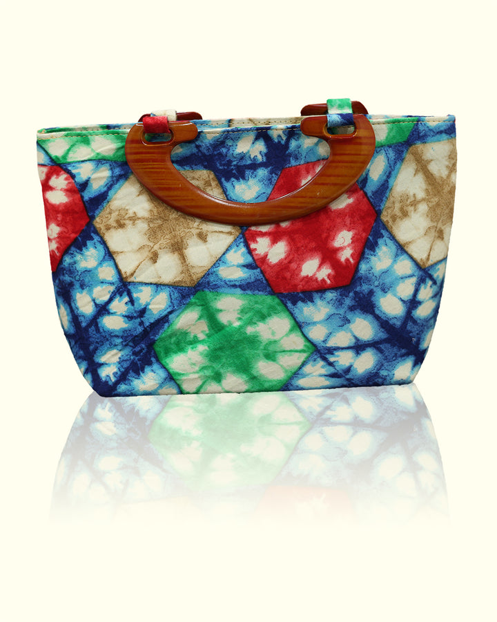 Multicolored Rayon Fabric Clutch With Vibrant Style for Every Look