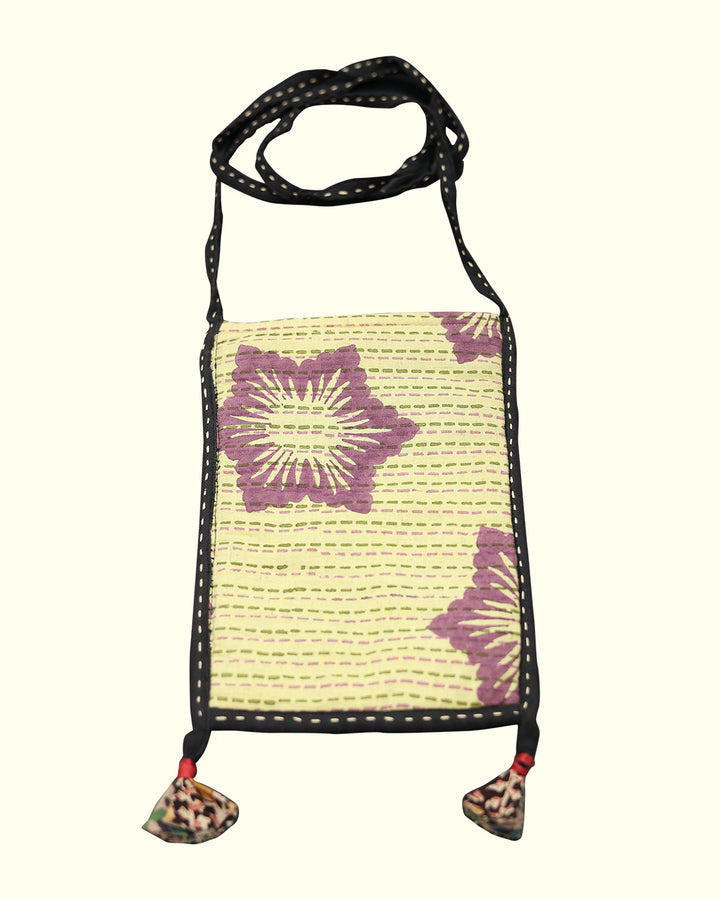 Artisan Sling Bags Hand-Blocked Designs with Natural Vegetable Dyes on Pure Cotton