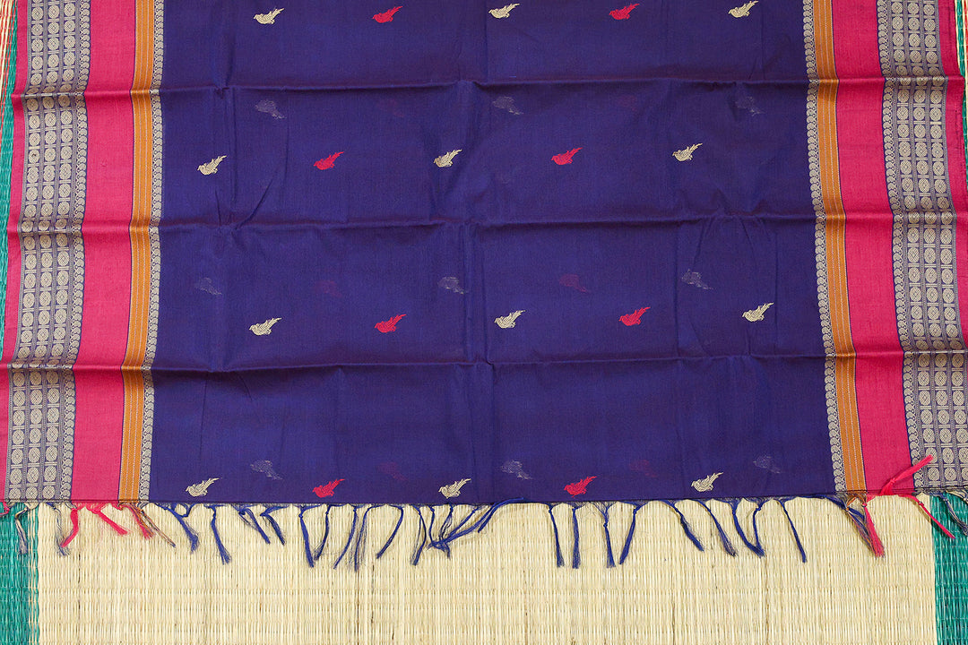 Kuttrala Kuravanchi Cotton Saree with Blouse Piece – A Heritage Weave