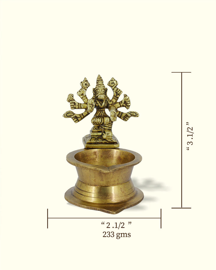 3.5" Varahi Amman Deepam