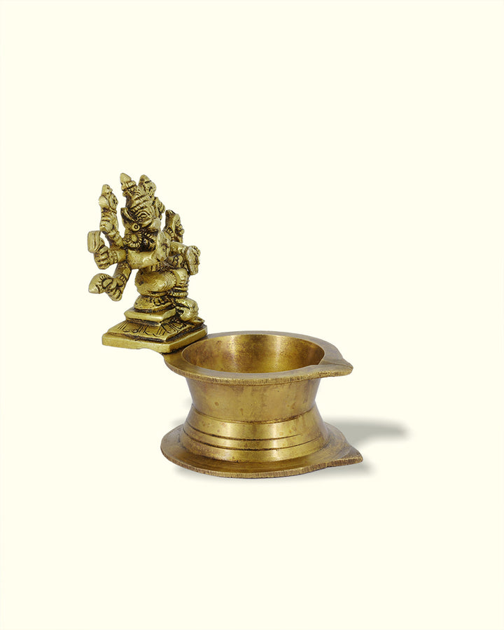 3.5" Varahi Amman Deepam