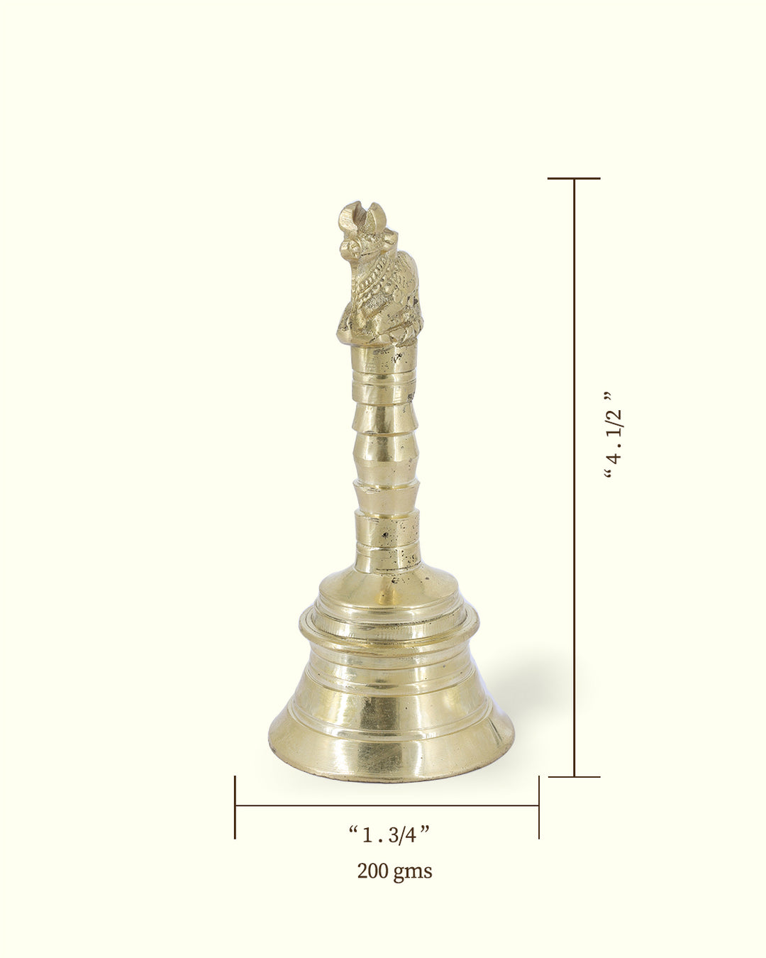 4.5" Nandi Puja Bell