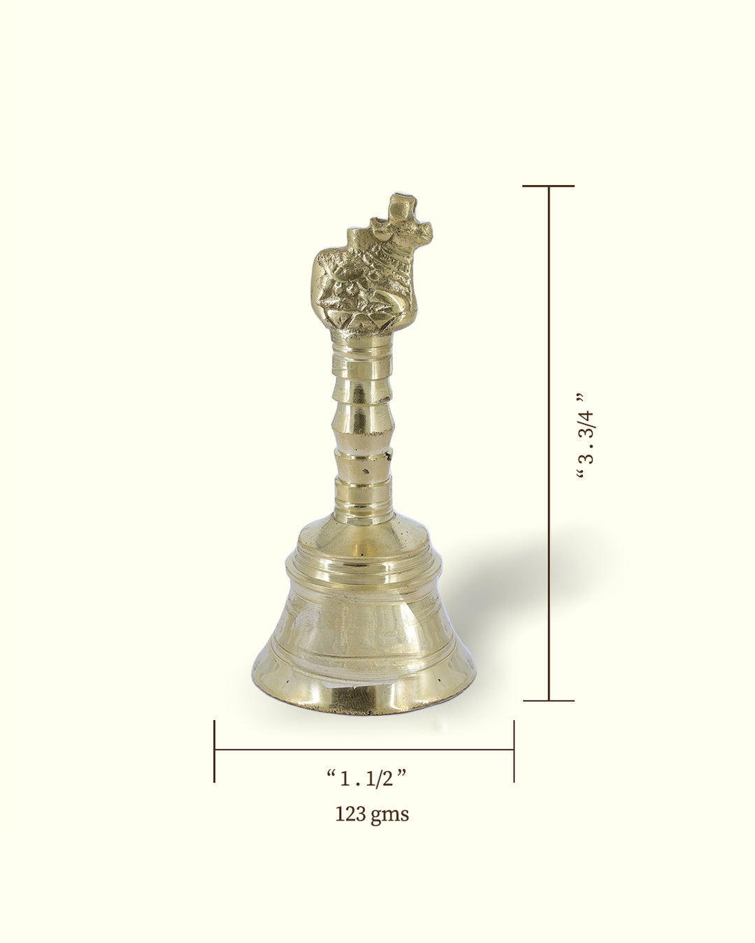 3.75" Nandi Puja Bell