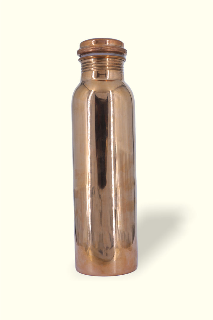 10.75" Copper Water Bottle (Round Shape)