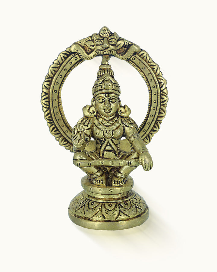 4.5" Brass Ayyappa Idol