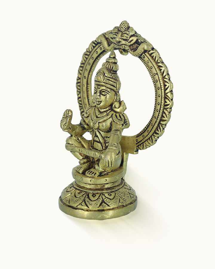 4.5" Brass Ayyappa Idol