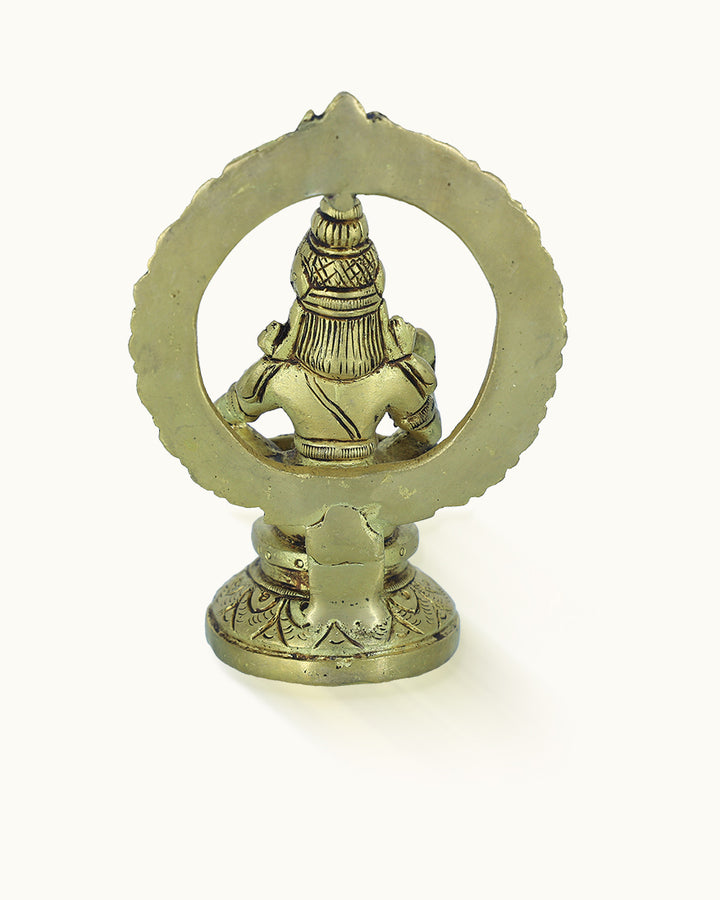 4.5" Brass Ayyappa Idol