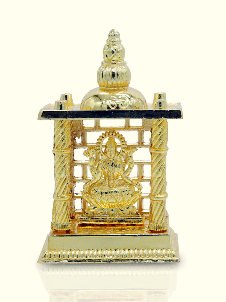 4.5", 5.3" & 7.2" Metal Lakshmi Mandir - Sripuram Store