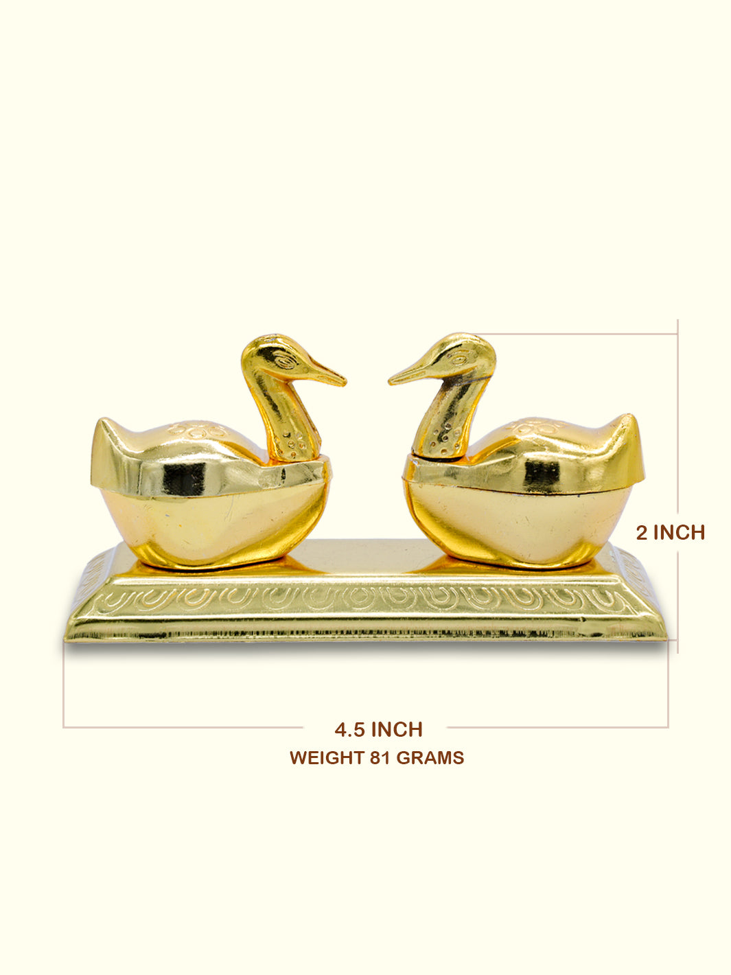 2" Metal Ducks Paperweight - Sripuram Store