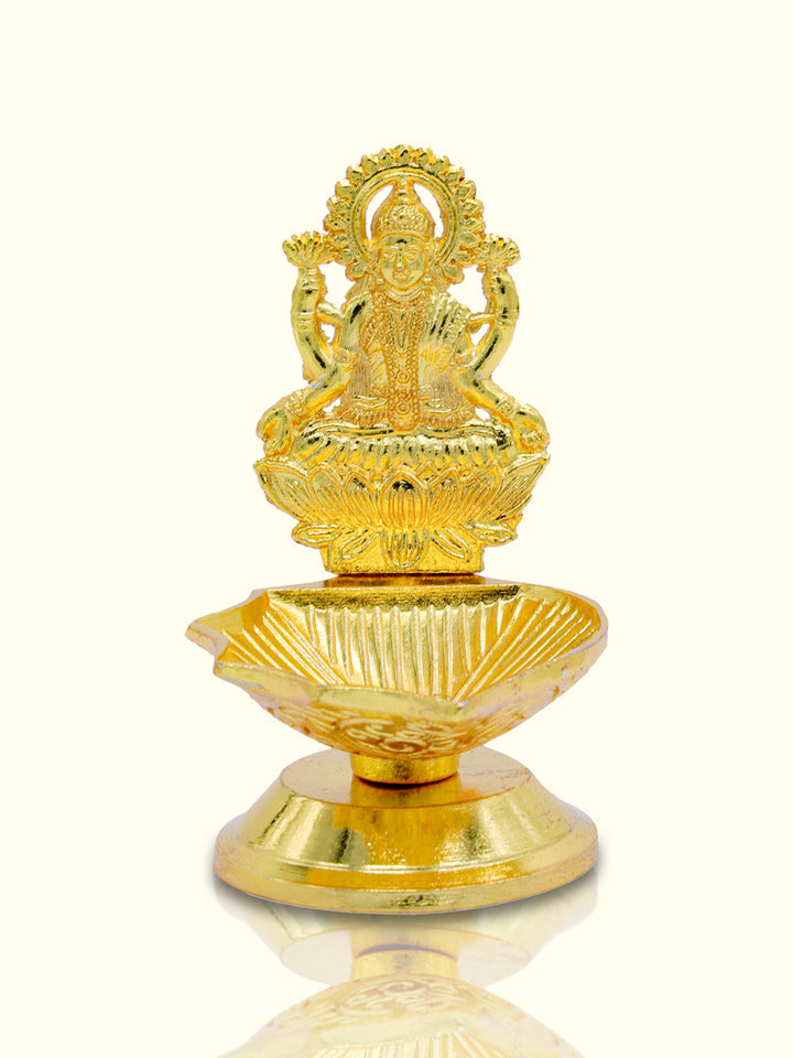 3.5" Metal Laxmi Depam - Sripuram Store