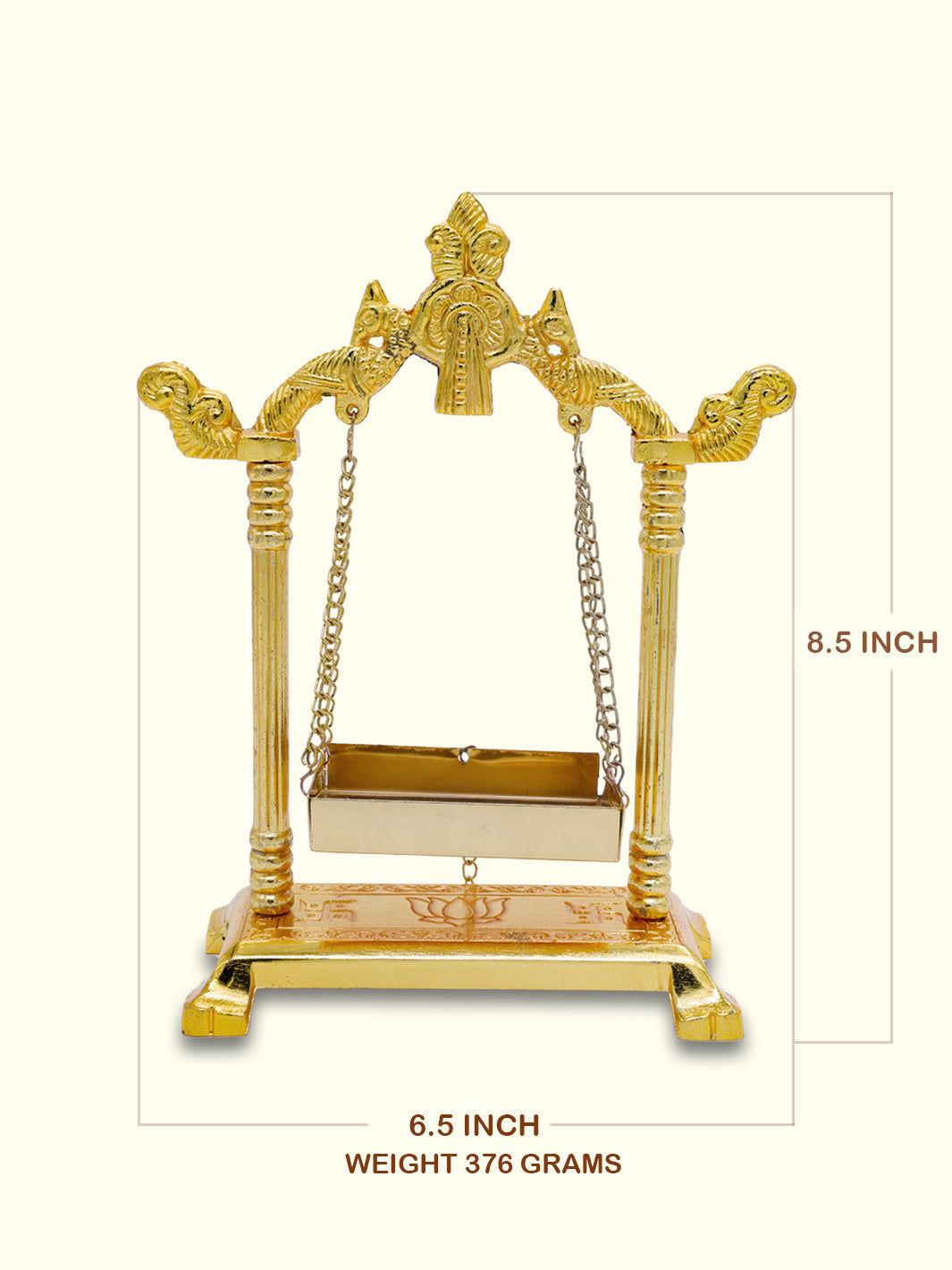 8.5" Metal Oonjal Small - Sripuram Store