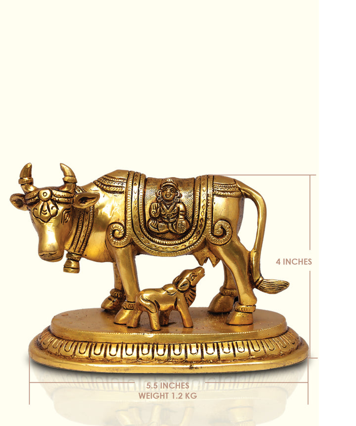 4" Brass Gho Mata - Sripuram Store