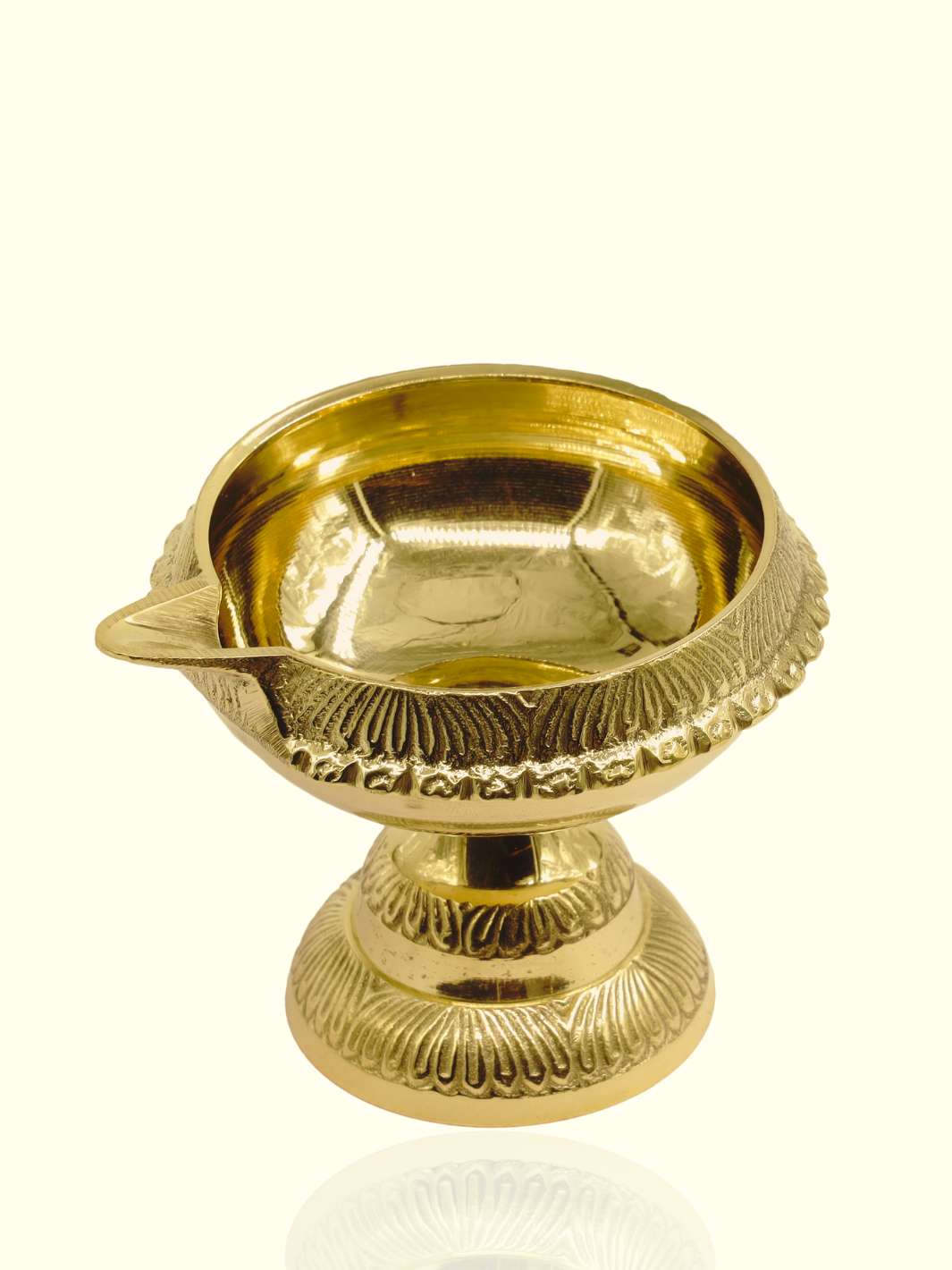 Brass Kuber Deepa with Small Stand - Sripuram Store