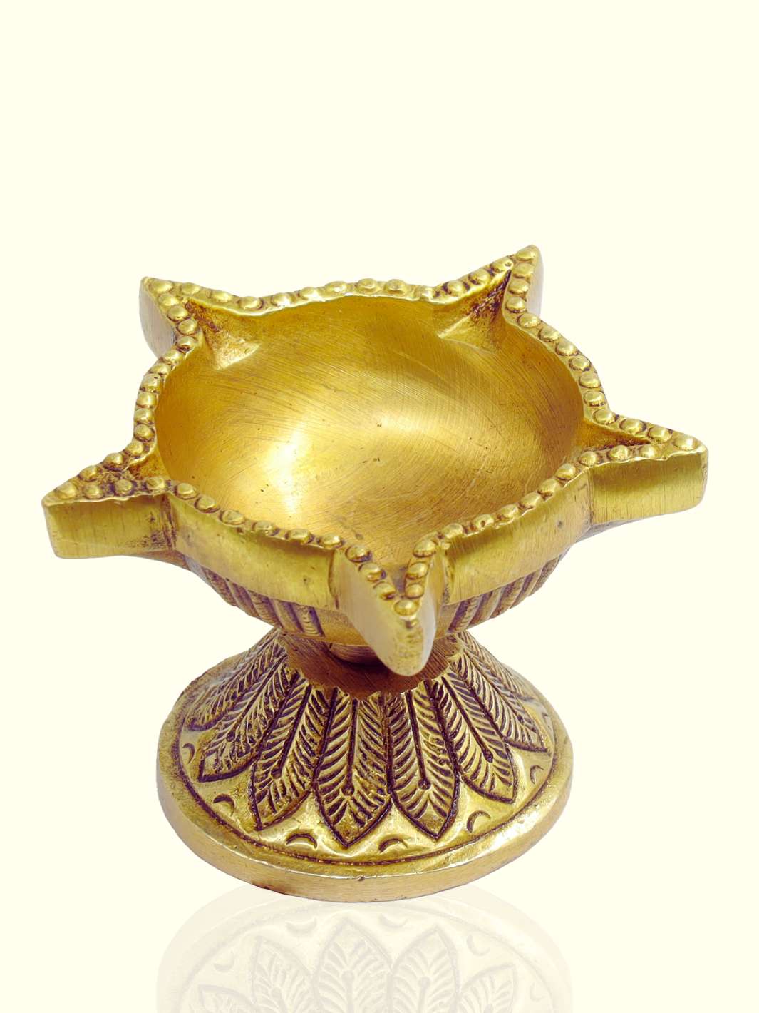 2.5 Brass Star Shape Deepa - Sripuram Store