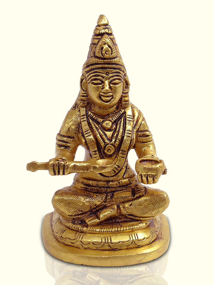 4.5" Brass Annapurni - Sripuram Store