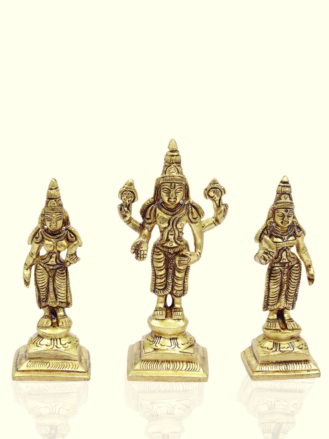 4" Brass Balaji Family - Sripuram Store