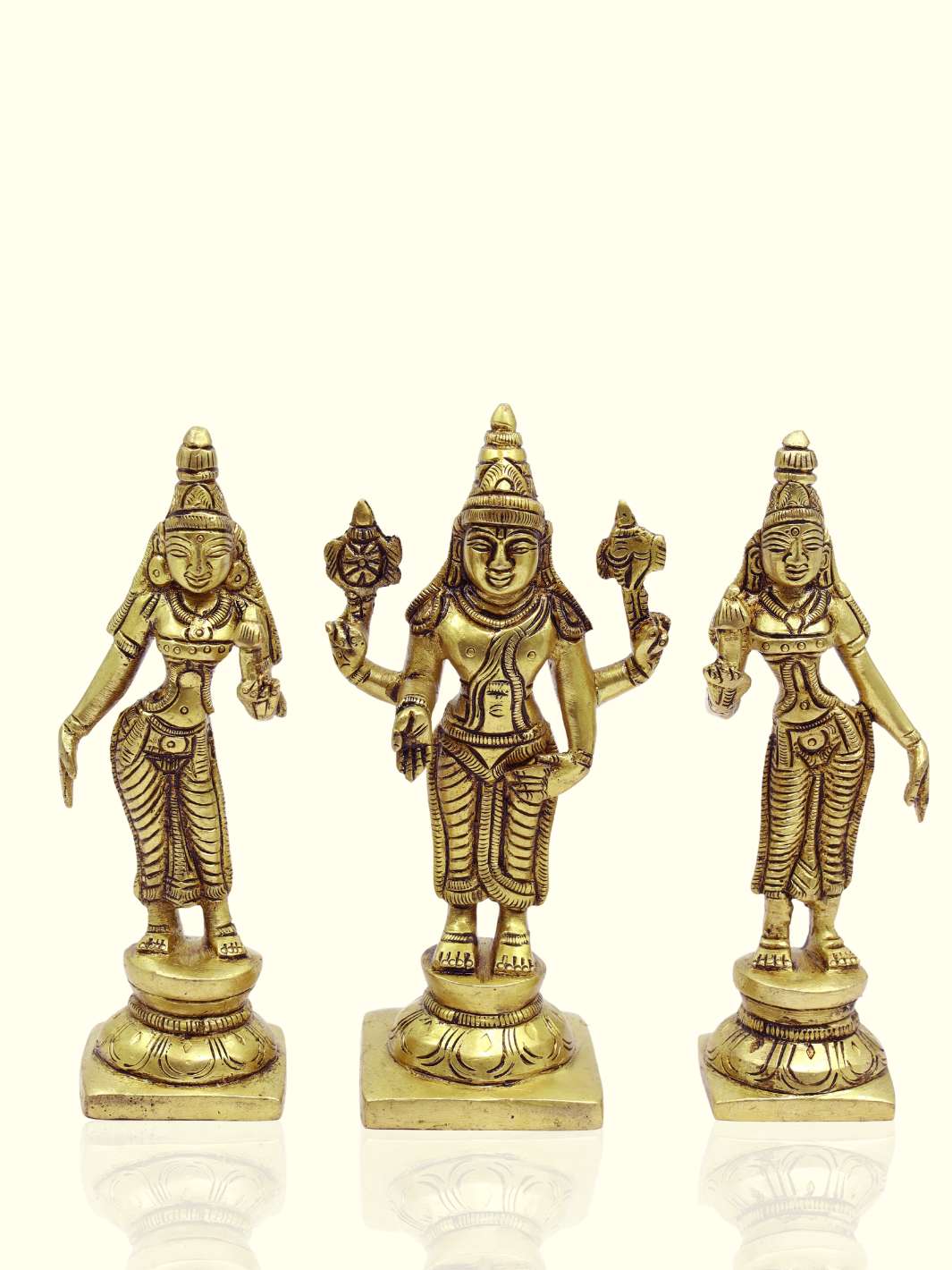 5.5" Brass Balaji Family - Sripuram Store