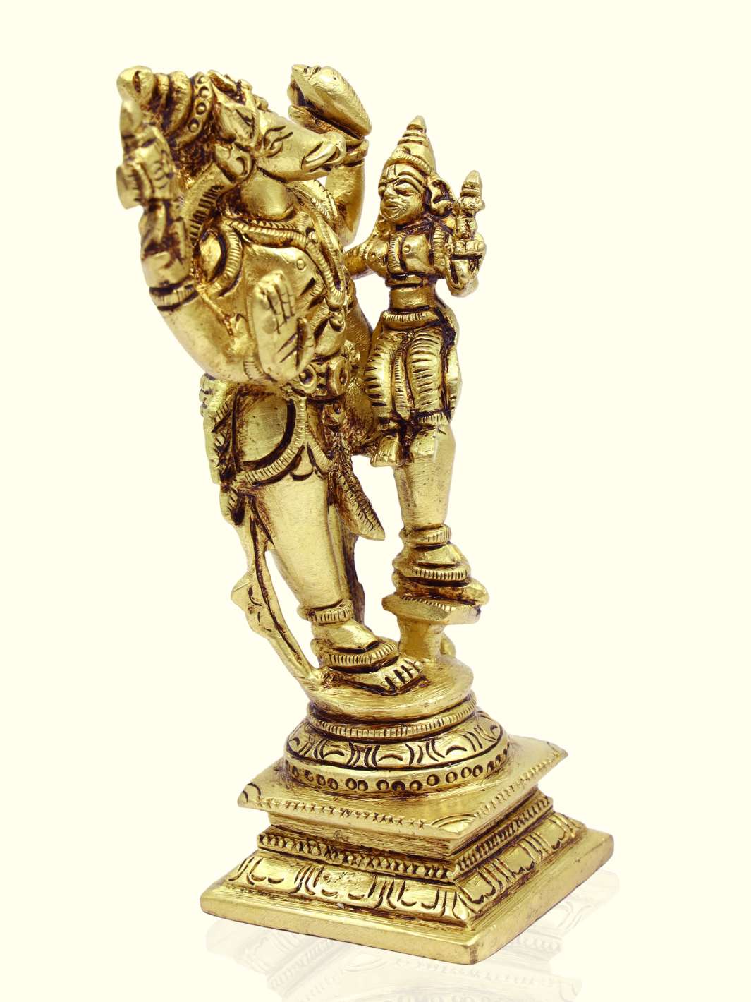 5.5" Brass Standing Varaha Lakshmi - Sripuram Store