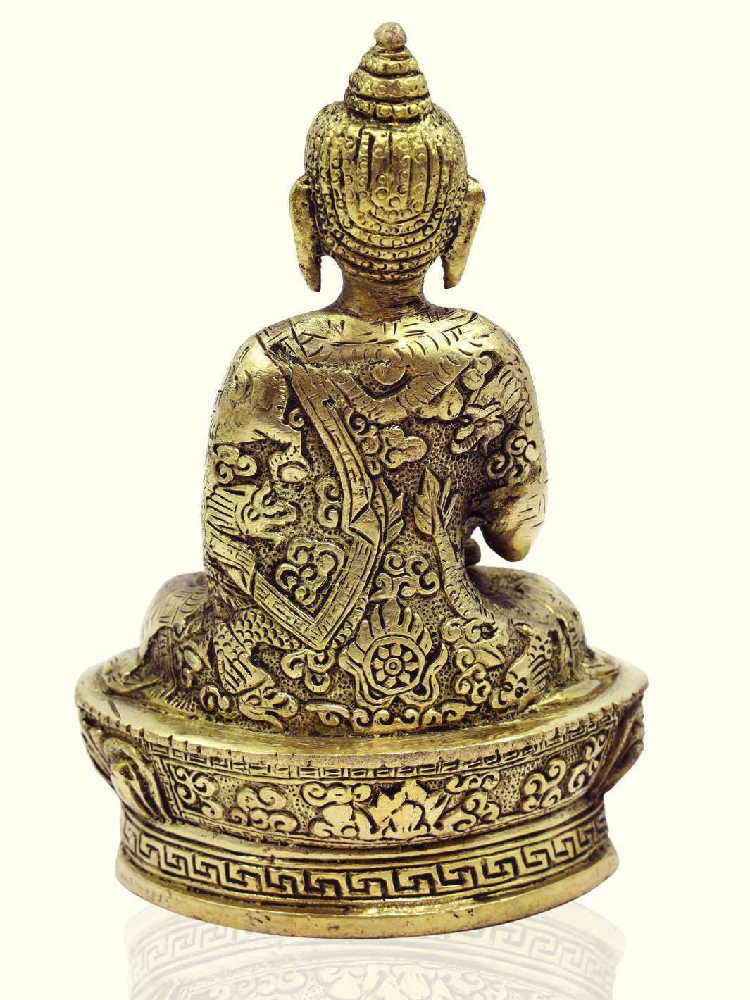 7" Brass Buddha - Sripuram Store