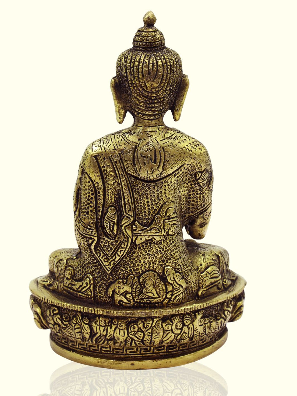 8" Brass Buddha - Sripuram Store