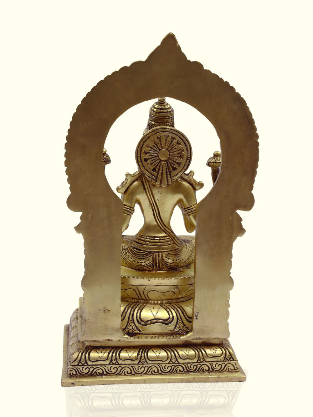 9" Brass Lakshmi with Arch - Sripuram Store