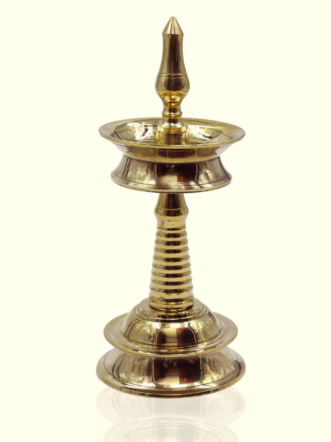 7" Brass Standing Lamp -  Kerela Deepa - Sripuram Store