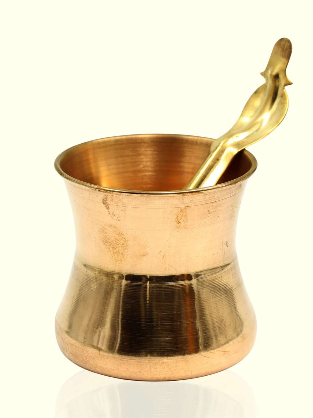 3" Copper Pancha Patra Bhoomi with Udarni - Sripuram Store