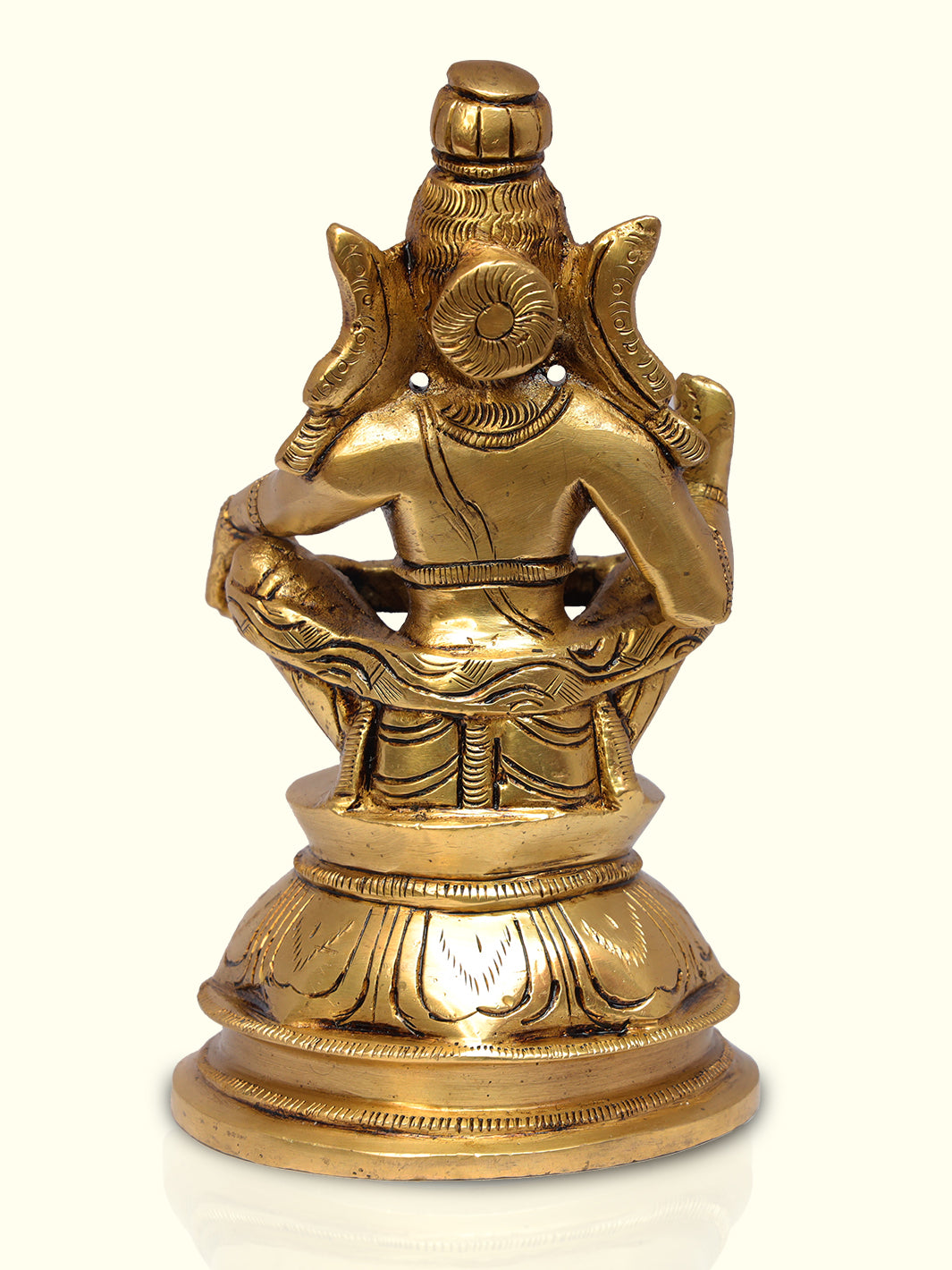 6.5" Brass Ayyapa Swami - Sripuram Store