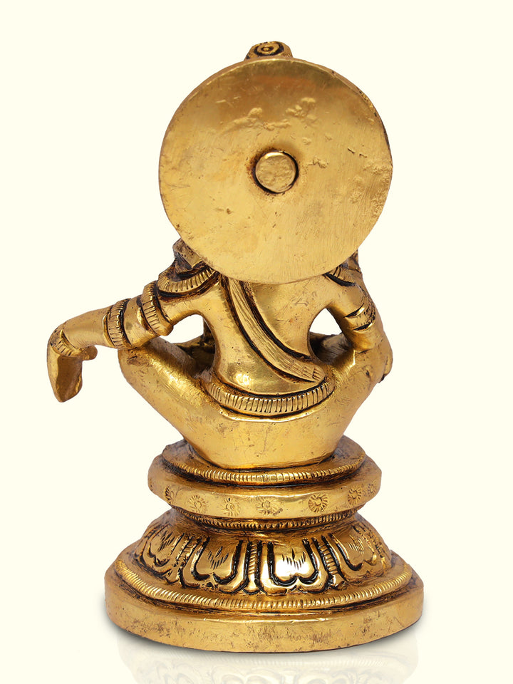 3.5" Brass Ayyapa Swami - Sripuram Store