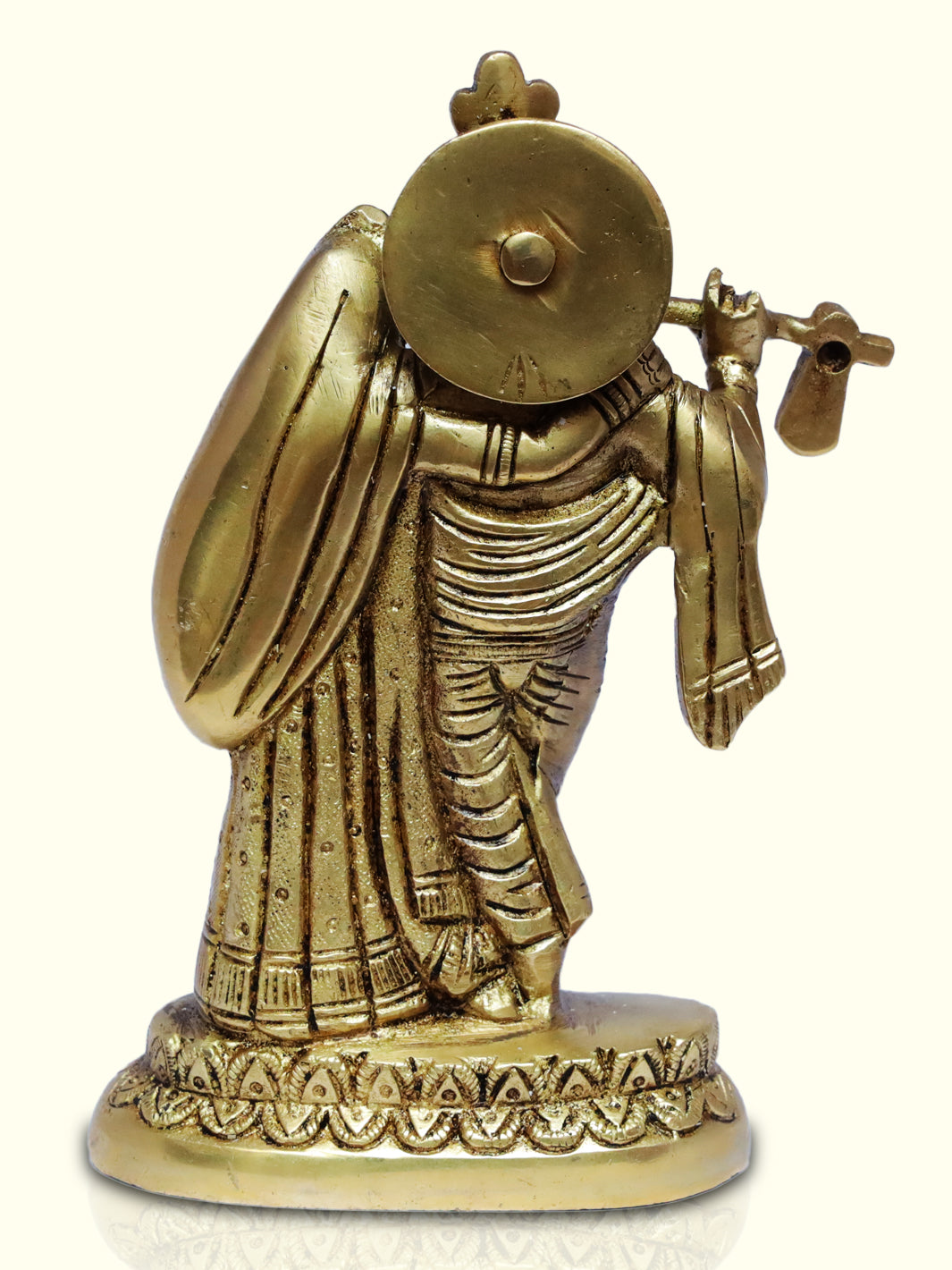 6" Brass Radha Krishna - Sripuram Store