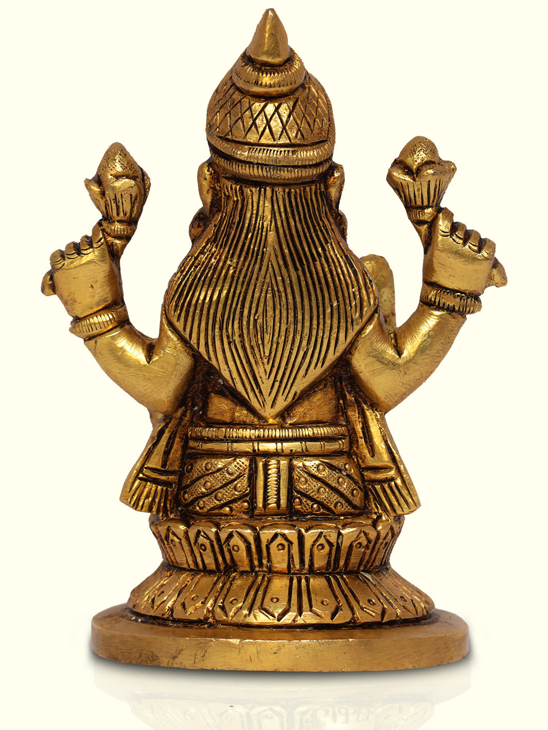 4 " Brass Lakshmi with Round Base - Sripuram Store