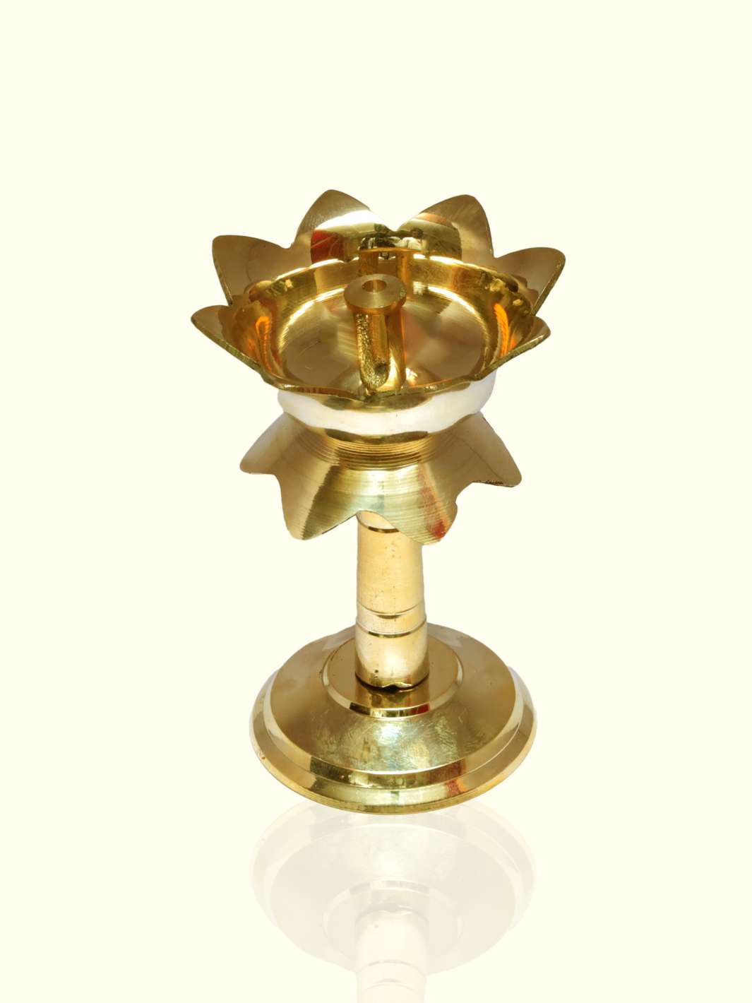 3.5" Tall Lotus Lamp - Sripuram Store