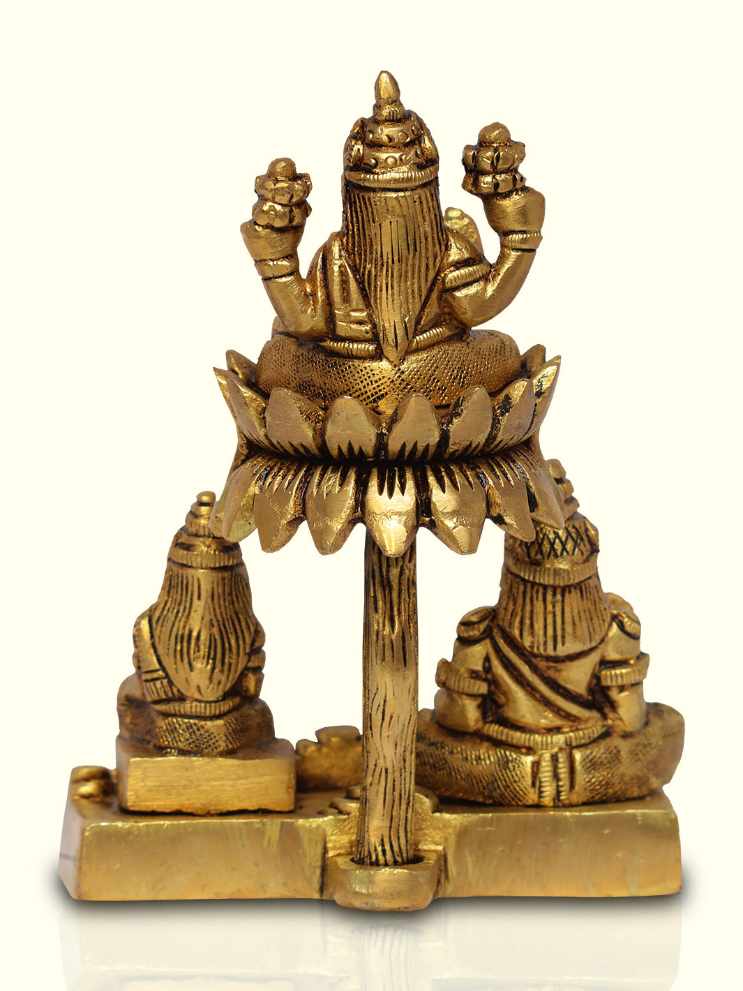 5" Brass Kuber Lakshmi - Sripuram Store