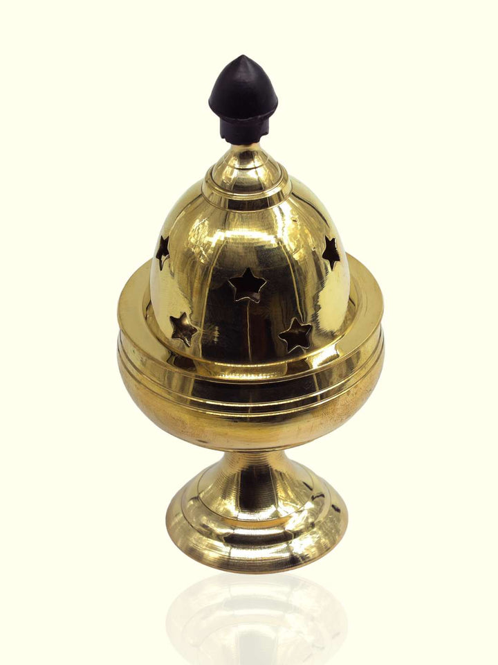 5" Brass Lamp with Nanda Dakkan - Sripuram Store