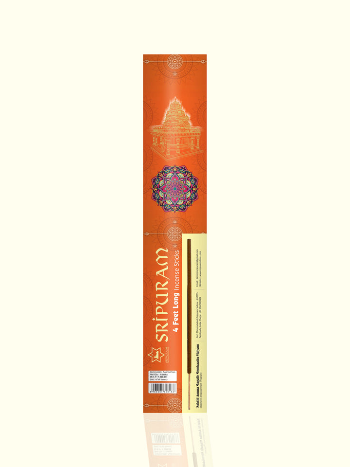 Sripuram Long Flora Incense - 4 STICKS - Sripuram Store