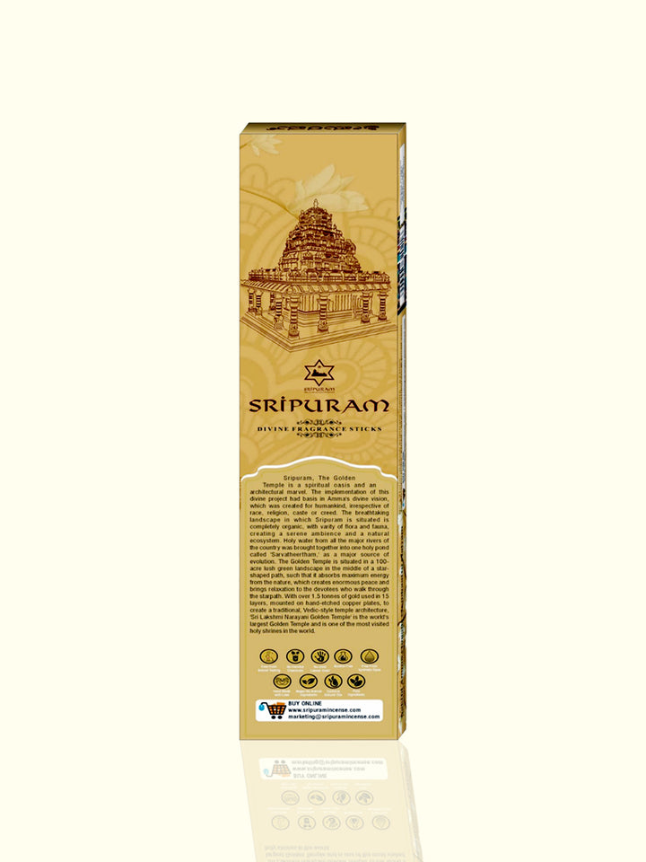 Sripuram Gold Incense sticks  - 100 gms - Sripuram Store