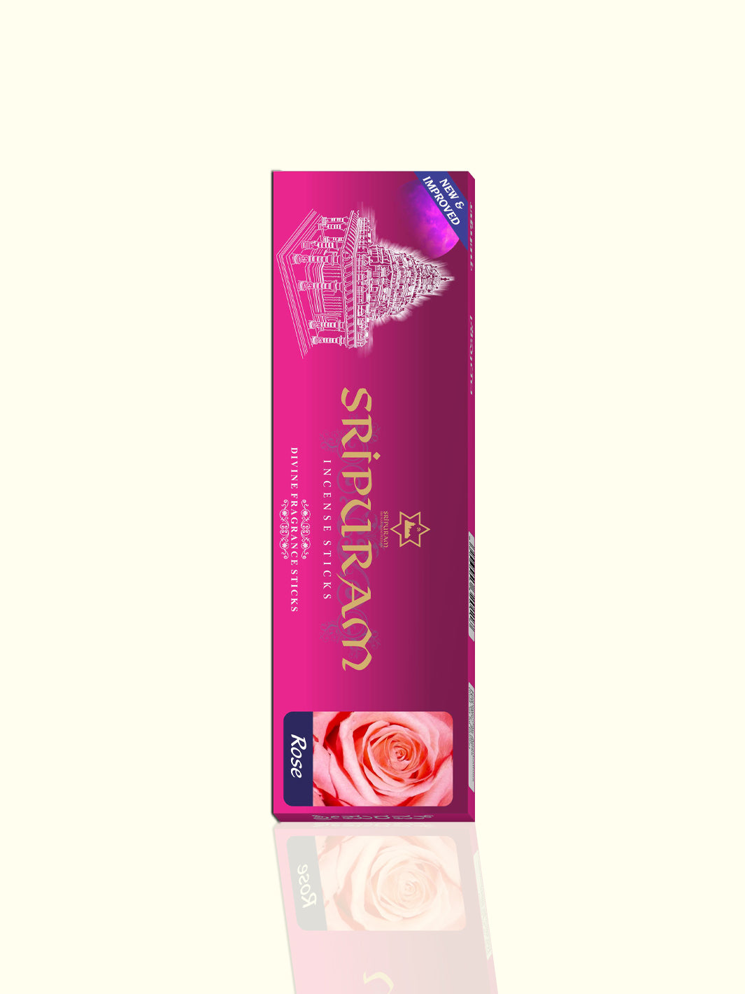 Sripuram Rose Incense - 20 STICKS - Sripuram Store